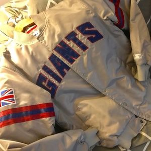 NY Giants LIMITED ED UK London Starter Jacket M